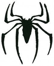 Spider Black Embroidery design