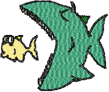 fish eating fish free download embroidery designs