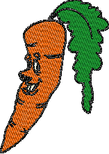 Carrot free embroidery design