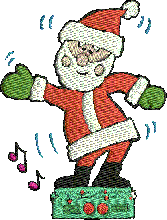 Christmas santa claus sew amazing personalized t shirt embroidery designs online