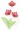 Red flowers embroidery designs top creative design