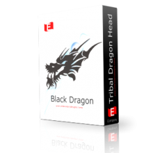 Black Dragon Tribal Head