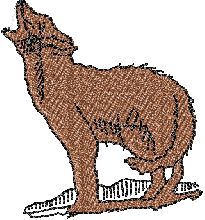 Wolf free machine embroidery patterns for baby