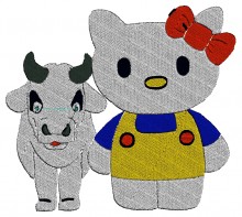 Hello Kitty Baby Embroidery designs-Embroiderydesigns.name