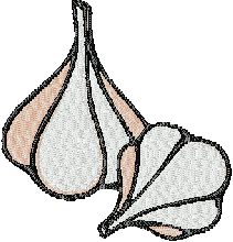 Free Garlic Fruit Embroidery Design