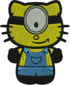 Hello-Minion Embroidery Design