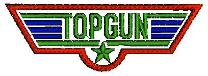 Top Gun Logo Embroidery Free Pes Designs