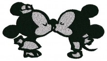 Kissing Mice Embroidery Designs,Embroiderydesigns.name