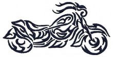 Bike Tribal Embroidery Design