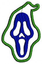 Scream Embroidery Design