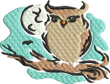 owl free halloween embroidery designs