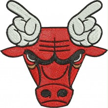 bulls hands horns machine embroidery designs