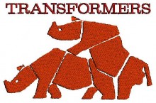 Funny Transformers T Shirt logo Embroidery design