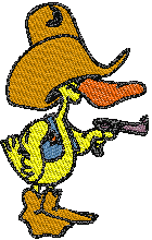 Cowboy duck brothers home embroidery designs free