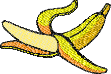 Bananna free embroidery design