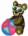 Download summer teddy bear embroidery designs