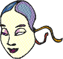 Japonese Mask embroidery designs