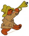 Trumpet Bear machine embroidery design