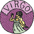 virgo zodiac sign embroidery designs for brother