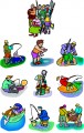 Fishing family embroidery Designs